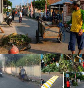 Ketua RT 07/RW 04 Kranggan SLG (Simpang Lima Gumul) Pimpin Kerja Bakti Sambut HUT Ke-81 Kemerdekaan RI
