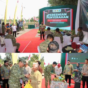 Dandim 0809/Kediri berserta Jajaran dan Forkopimda Hadiri Launching 3.363 Jembatan Garuda dan 3000 Titik Air Bersih