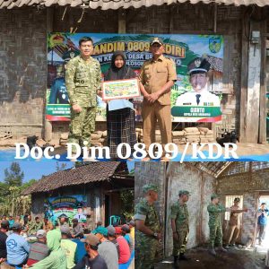 Hidup Sebatang Kara, Ibu Rohmiati Tak Kuasa Menahan Haru, Dandim Kediri Bangunkan Rumah Layak Huni di HUT ke-81 TNI