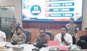 11 tersangka kasus narkoba diamankan polres pekalongan kota