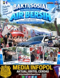 Tidak Hanya di Jalan, SATLANTAS POLRES JEMBER Juga Peduli Kebutuhan AIR Warga