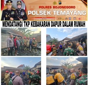Dapur Rumah Warga Buntalan Terbakar, Damkar dan Aparat Bergerak Cepat Cegah Api Meluas
