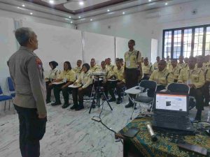 Tingkatkan Profesionalisme Satpam, Satbinmas Polres Kediri Kota Berikan Pembekalan Gada Pratama