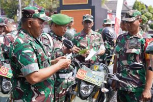 Tingkatkan Keselamatan Tugas Lapangan, Kodim 0808/Blitar Cek Kelayakan Kendaraan Dinas Jajaran
