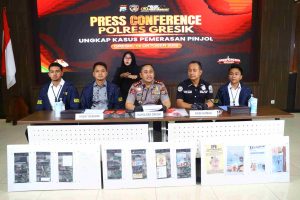 Polres Gresik Gerak Cepat Amankan Sindikat DC Pinjol Fiktif di Lampung