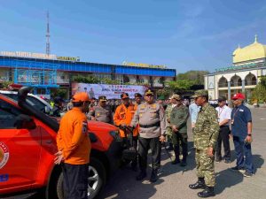 Hadapi Kemarau Panjang, Polresta Tuban bersama Instansi Lintas Sektoral Siaga Bencana Karhutlae
