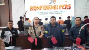 Polres Mojokerto Kota Amankan 21 Pemuda Diduga Serang Angkringan di Magersari