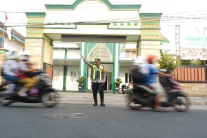Bangun Budaya Tertib Berlalu Lintas, Polres Kediri Rutin Gelar Sapa Pagi