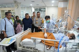 Polri Jenguk Korban Kecelakaan Ojol di Blok M, Pastikan Penanganan Medis hingga Sembuh