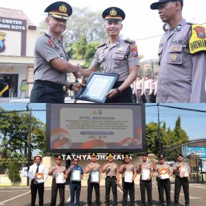 Respons Cepat Tangani Kebakaran Lahan SDHI, Kapolsek Tarokan dan 7 Personel Raih Penghargaan, Damkar Pos Grogol Turut Diapresiasi