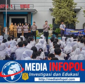 Tanamkan Disiplin Sejak dini, SATLANTAS POLRES Jember Masuk Sekolah Sosialisasikan Operasi Patuh Semeru 2026 di SMPN 1 Jember