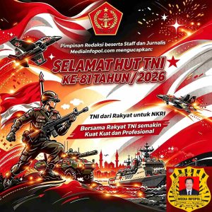 TNI 81 TAHUN  MENGABDI UNTUK NKRI: LAHIR DARI RAKYAT, BERSAMA RAKYAT MENJAGA KEUTUHAN NKRI